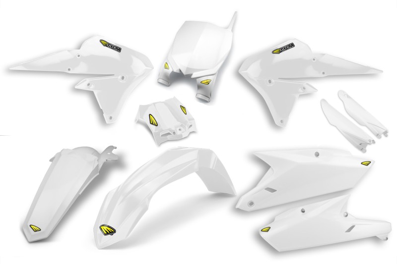 Cycra 14-18 Yamaha YZ250F-450F Powerflow Body Kit - White - 1CYC-9312-42