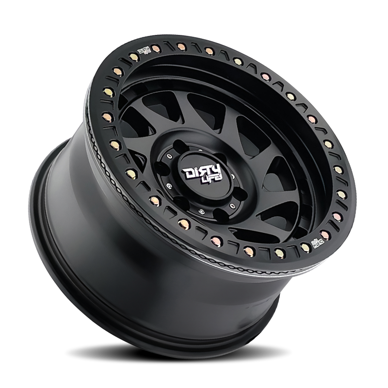 Dirty Life 9313 Enigma Race 17x9 / 8x170 BP / -12mm Offset / 125.2mm Hub Matte Black Wheel - 9313-7970MB12