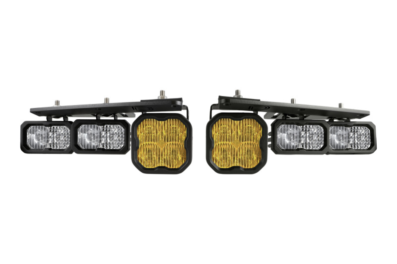 Diode Dynamics 21-Up Ford Bronco Stage Series Fog Pocket Kit - Yellow Sport - DD7179