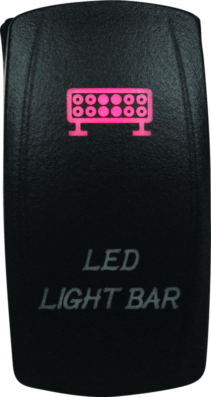 DragonFire Racing Lighted Switch LED Light Bar On/Off Red - 521384