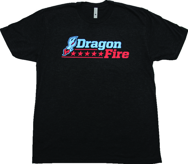 DragonFire Racing Dfr Logo Tee Blue/Red Sm - 523105