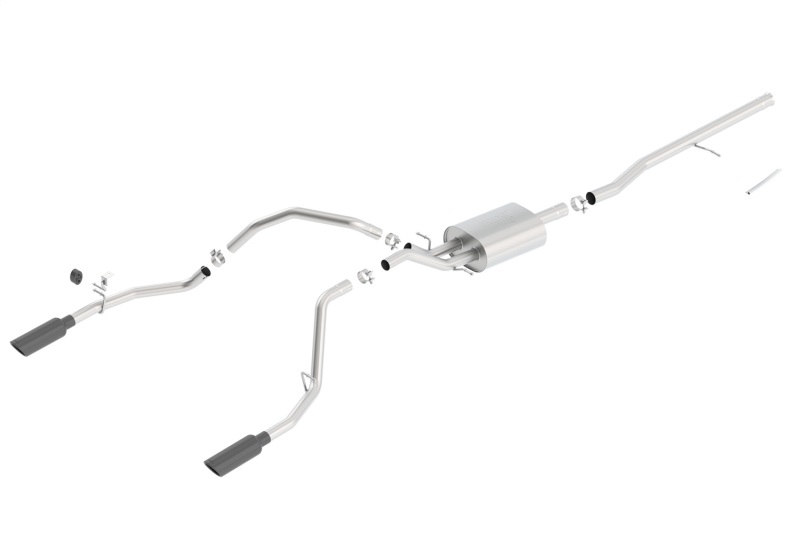 Borla 140537BC ATAK Cat-Back System For Silverado Sierra 1500 LD ONLY 5.3L 14-19