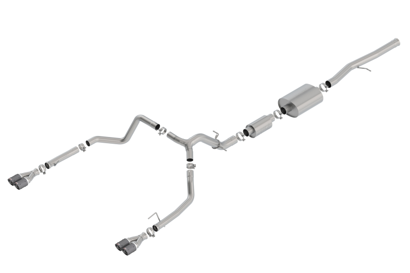 Borla 140774CF S-Type Cat-Back Exhaust System For 2019 Chevy Silverado 1500