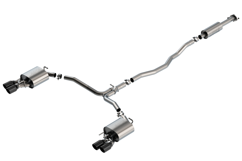 Borla 140823BC Exhaust System S-Type Cat-Back Stainless Steel Natural Split NEW