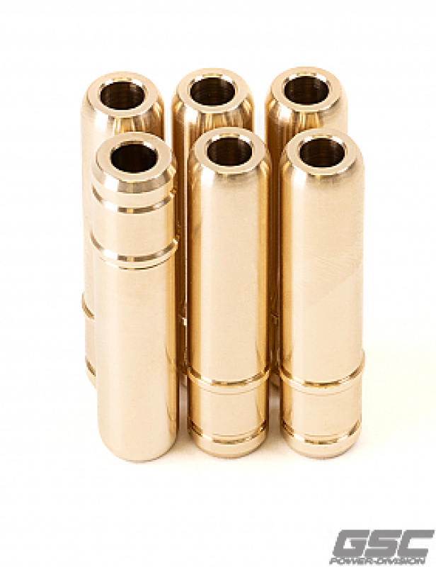GSC P-D Toyota G16E STD Manganese Bronze Exhaust Valve Guide Stopper Style - Set of 6 - 3147-6