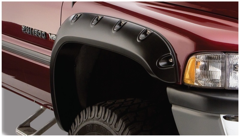 Bushwacker 50029-02 Pocket Style Fender Flares, (Set of 2) - Black