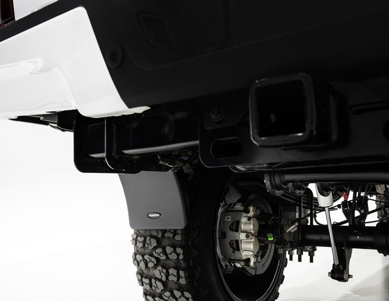 Bushwacker MUD-40120 Trail Armor Rear Mud Flaps, Smooth Finish - Black