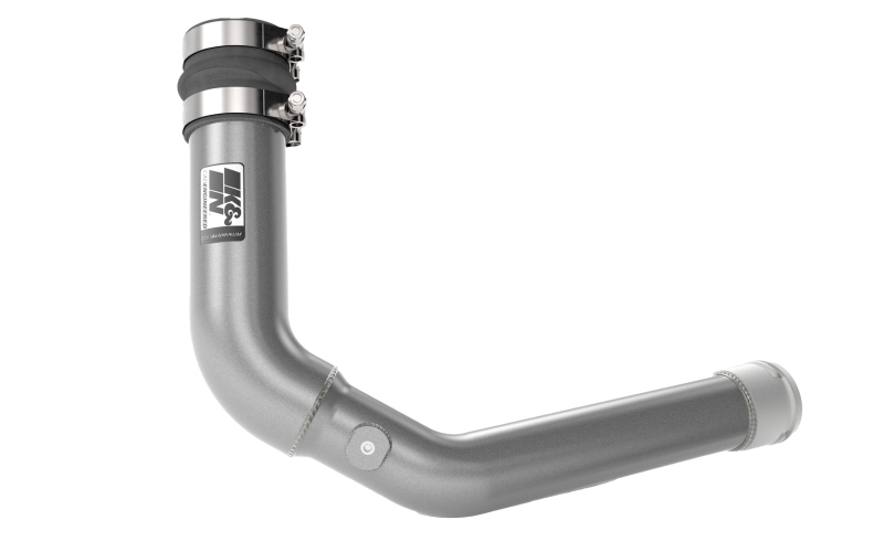 K&N 22-23 Subaru WRX 2.4L H4 Aluminum Charge Pipe Kit - Gunmetal Gray - 77-1017KC