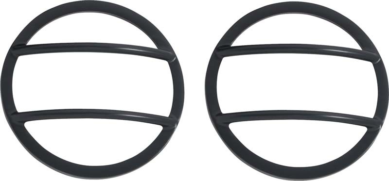 Kentrol 07-18 Jeep Wrangler JK Fog Light Cover Pair - Powdercoat Black - 50014