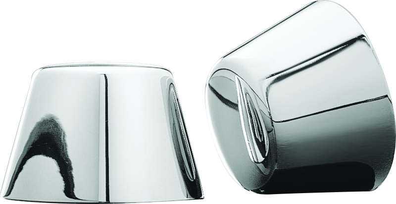 Kuryakyn Front Axle Nut Caps Chrome - 1201
