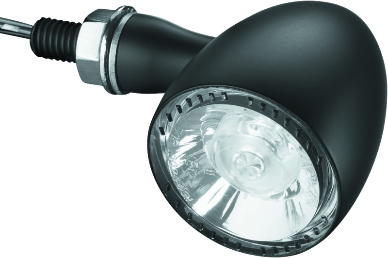 Kuryakyn Bullet 1000 White/Amber Clear Lens Satin Black - 2555