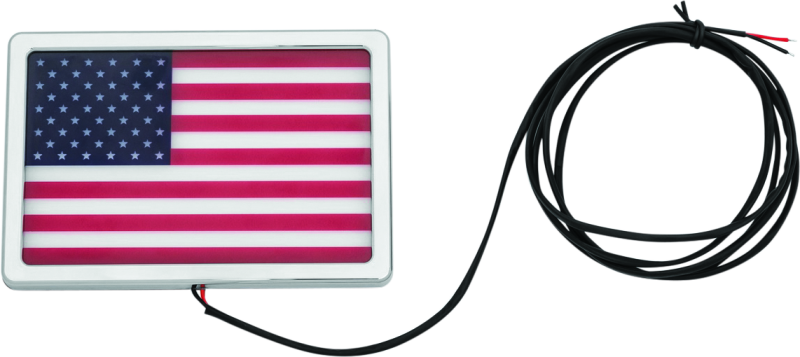 Kuryakyn Freedom Flag LED 4in X 6in Chrome - 2891