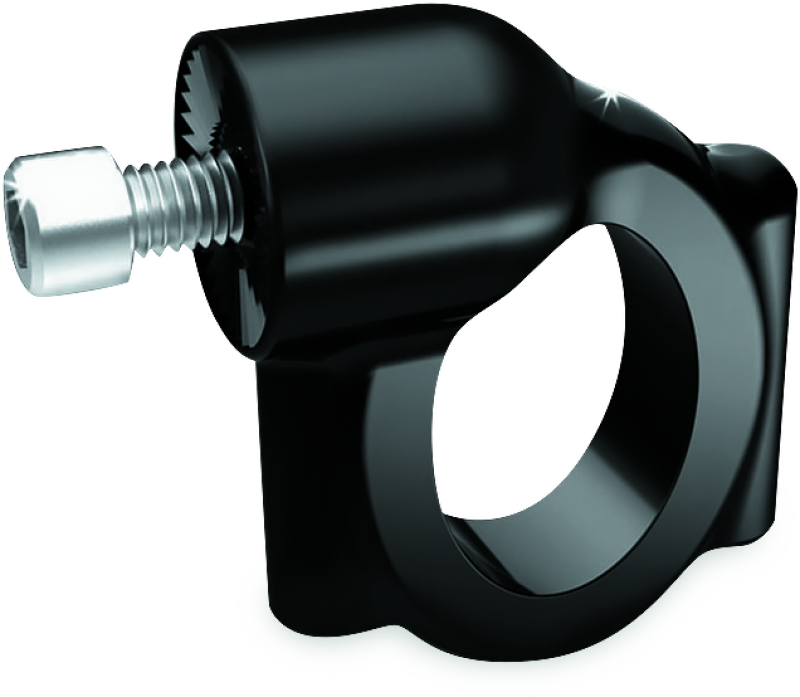 Kuryakyn Side Mount License Plate Holder Clamp 86-17 Softails Gloss Black - 3116