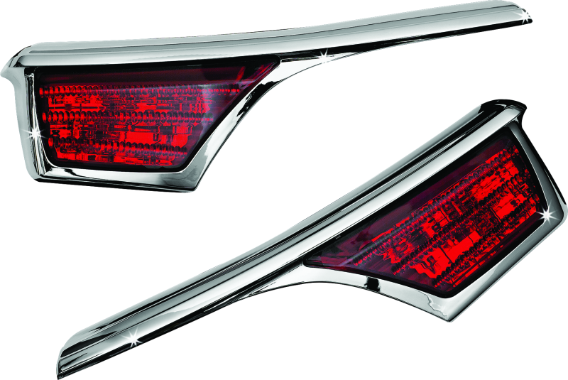 Kuryakyn L.E.D. Passenger Armrest Trim With Turn Signal 06-17 GL1800 Chrome - 3240