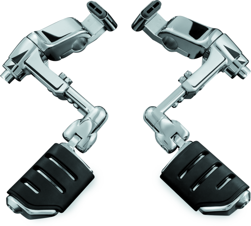 Kuryakyn Ergo III Adjustable Mount With Trident Dually ISO Pegs Chrome - 4081