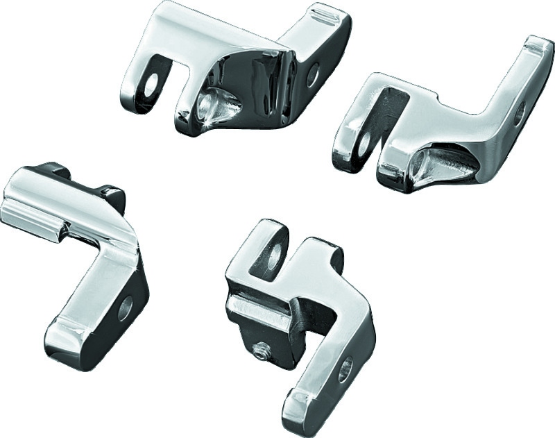 Kuryakyn Floorboard Relocator Brackets 17-23 Touring Chrome - 4588