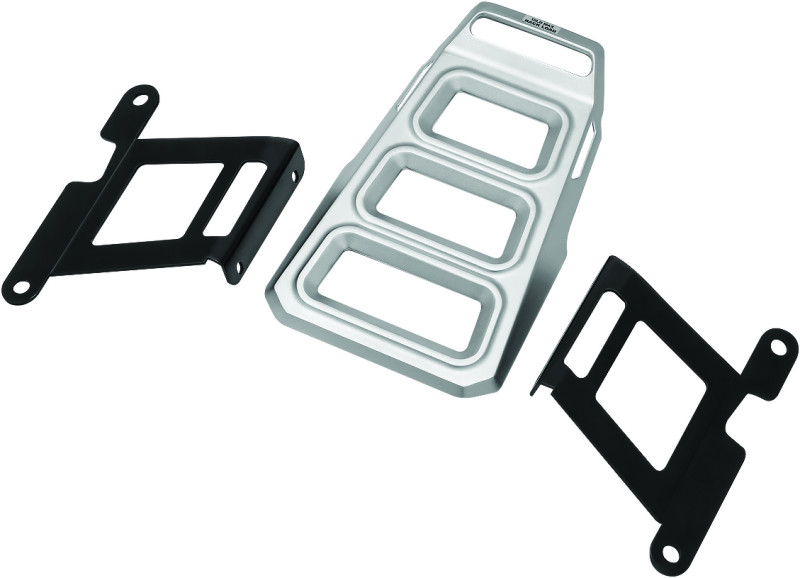 Kuryakyn Dillinger Luggage Rack Silver - 6664