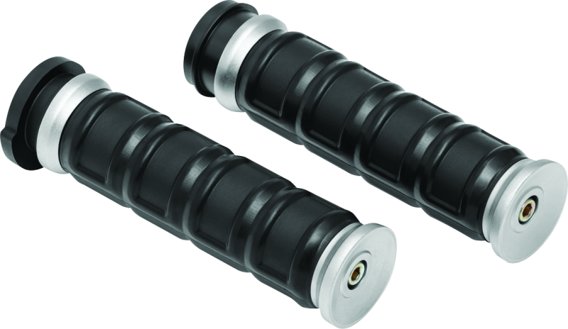 Kuryakyn Dillinger Grips Throttle-By-Wire Silver - 6674