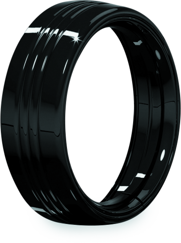 Kuryakyn 7inch Headlamp Trim Ring Gloss Black - 7276