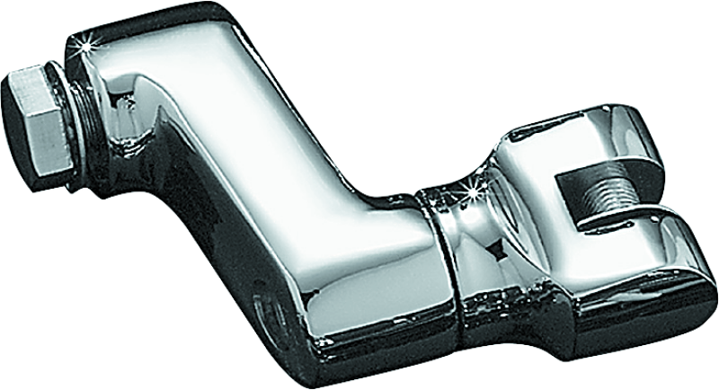 Kuryakyn Offset Peg Mount With 1/2in-13 Mount Bolts Chrome (Pair) - 7996