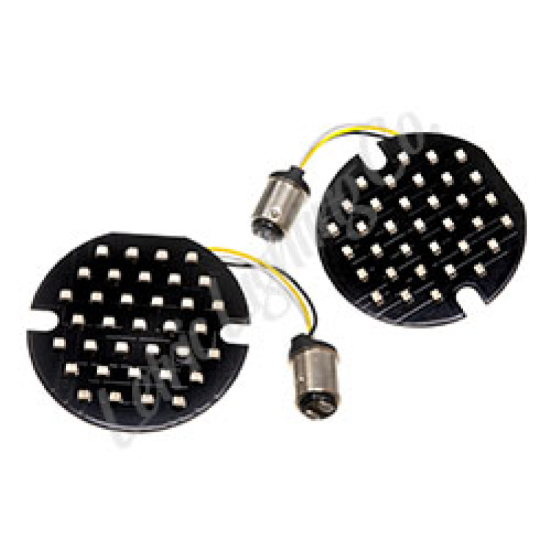 Letric Lighting Flat Styl Insrt 1157 Frnt Amb - LLC-FL7A