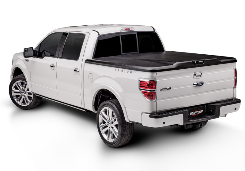 UnderCover UC2218 Elite Tonneau Cover - Black Textured; For 2021 Ford F-150