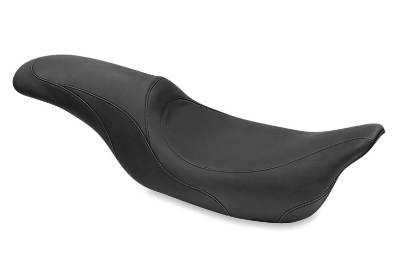 Mustang 08-21 Harley Electra Glide, Rd Glide,Rd King, Str Glide Tripper Fastback 1PC Seat - Black - 75646