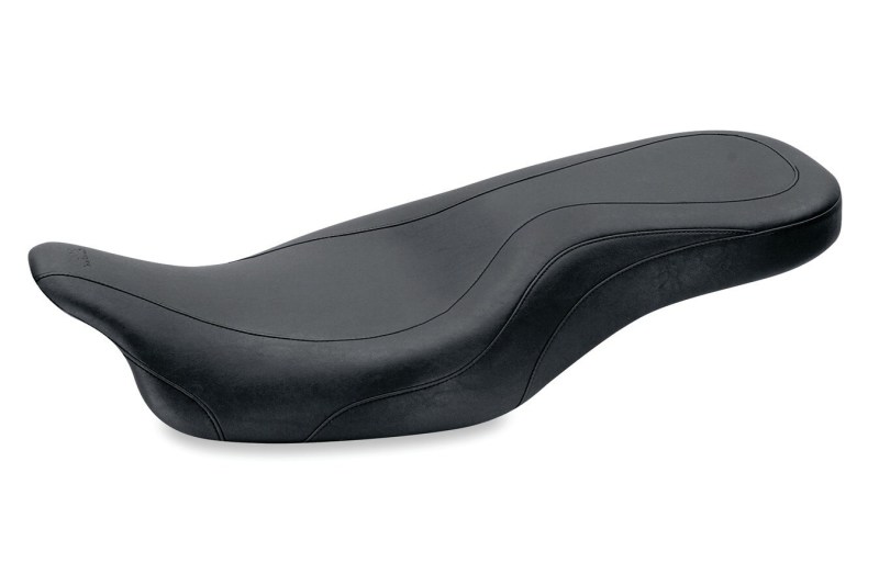 Mustang 08-21 Harley Electra Glide Std,Rd Glide,Rd King,Street Glide DayTripper 1PC Seat - Black - 76025