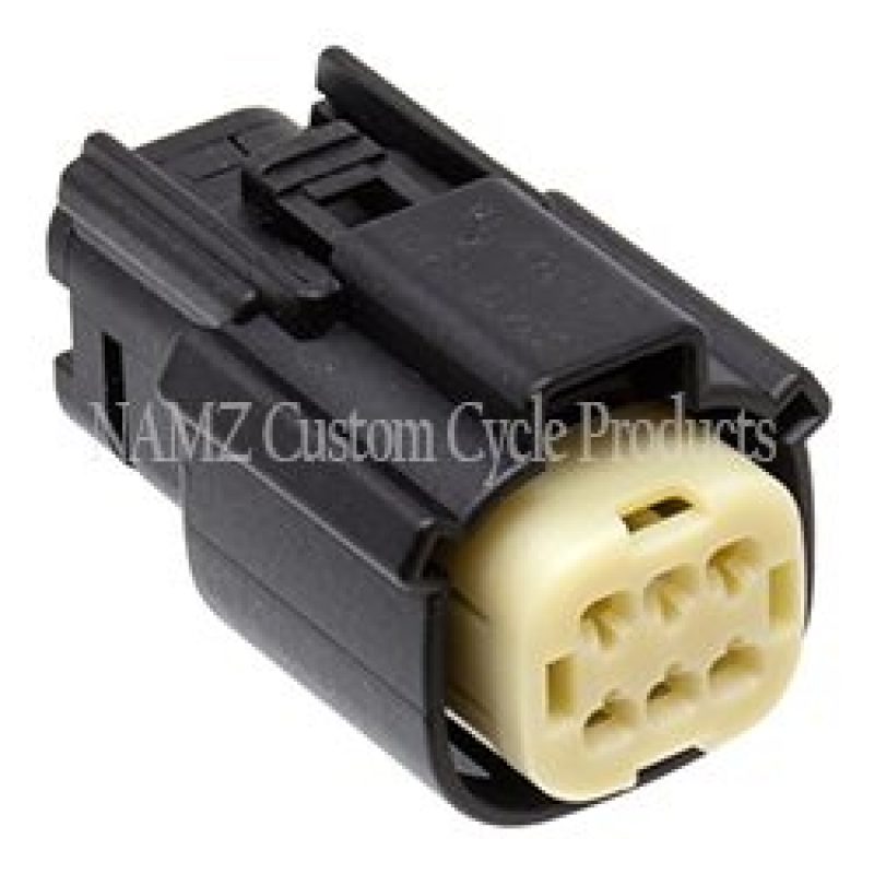 NAMZ 07-23 Molex MX-150 6-Position Female Connector R Side Handlebar Control - Black (HD 72414-07BK) - NM-33472-0601