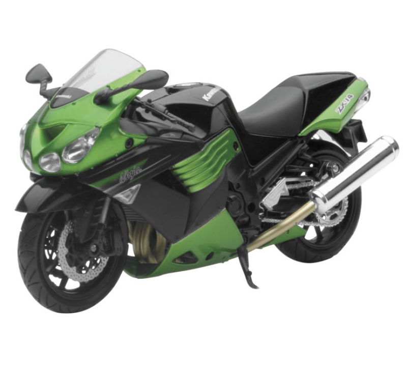 New Ray Toys Kawasaki ZX-14 Street Bike (Green) Scale/ - 1:12 - 57433B