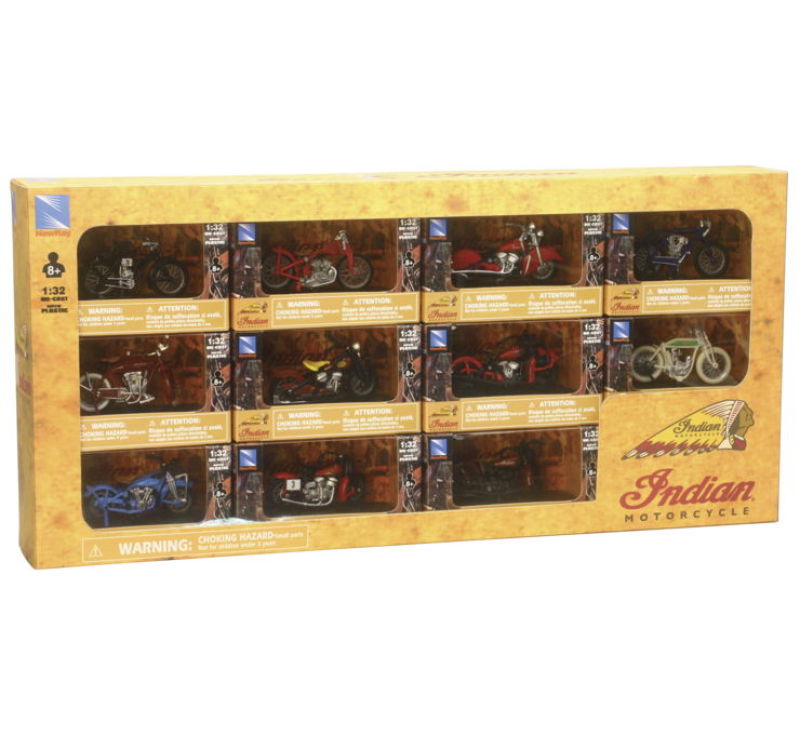 New Ray Toys Indian Bike Collection Set - 11 pieces - SS-06065