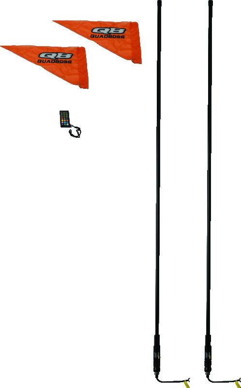 QuadBoss Qb 6Ft Smoke Dual Whip Rmte - 609661