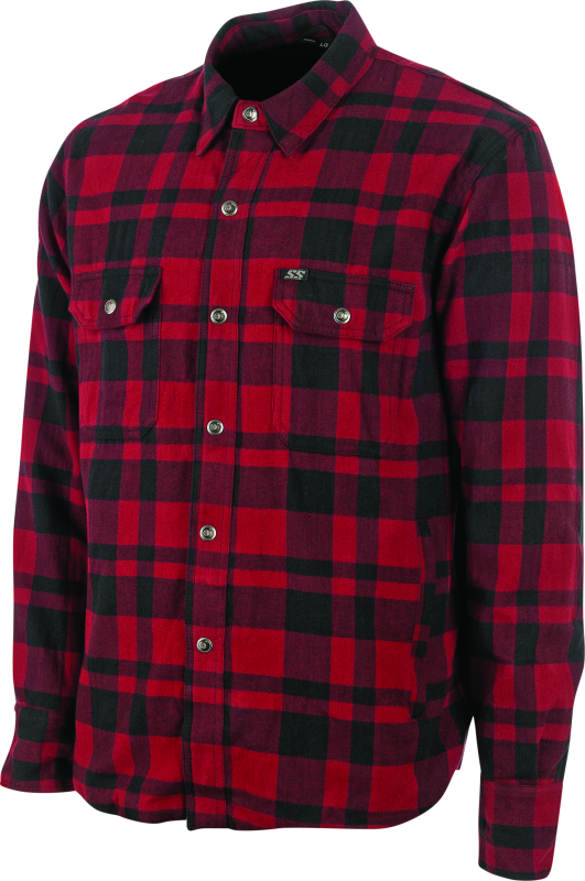 Speed and Strength Black 9 2.0 Moto Shirt Red - Small - 892266