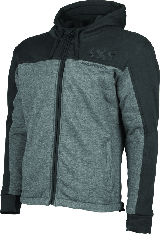 Speed and Strength Hammer Down Armored Hoody Black/Grey - Large - 880397
