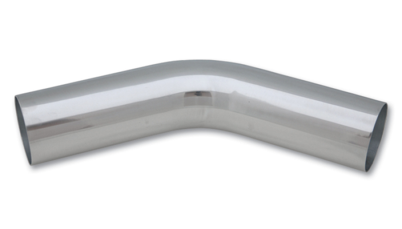 Vibrant 3.25in O.D. Universal Aluminum Tubing (45 Degree) 3.25in CLR 5in Leg Length - 2241