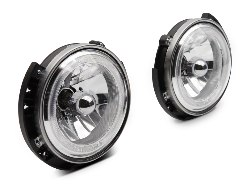 Raxiom 07-18 Jeep Wrangler JK LED Halo Headlights- Chrome Housing (Clear Lens) - J121871