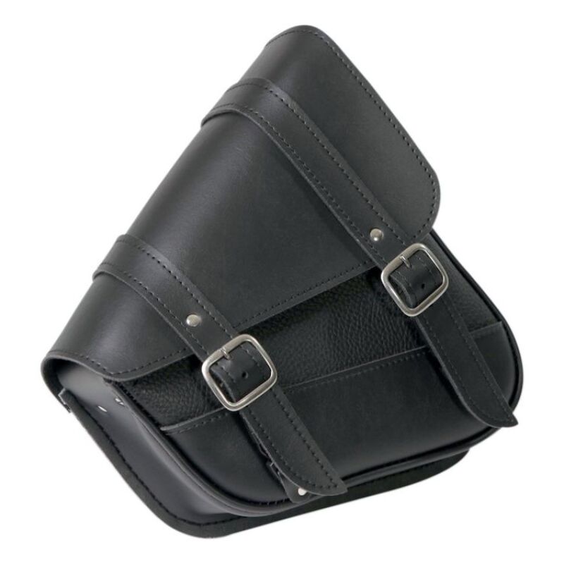 Willie & Max Universal Black Jack Compact Slant Saddlebag Set (12inL x 9.5inH x 5.5 inW) - Black - 59588-00