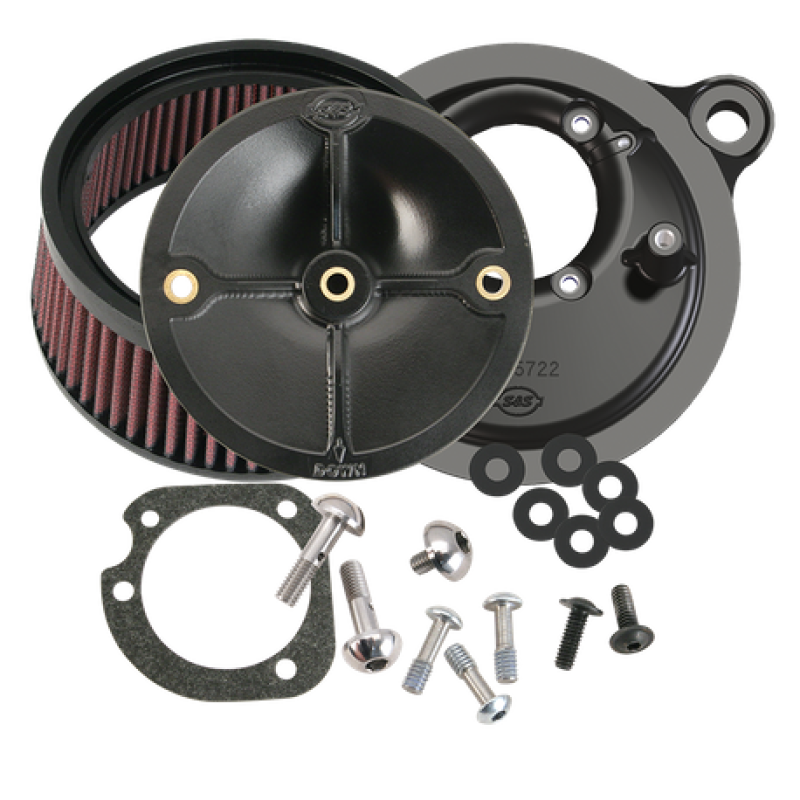 S&S Cycle 99-06 BT Model w/ Stock CV Carb/07-10 Softail CVO Models Stealth Air Cleaner Kit w/o Cover - 170-0060