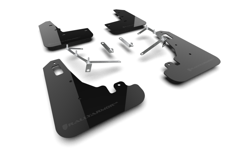 Rally Armor 22-25 Subaru BRZ / Toyota GR86 Black UR Mud Flap w/Dark Grey Logo - MF99-UR-BLK-DGRY
