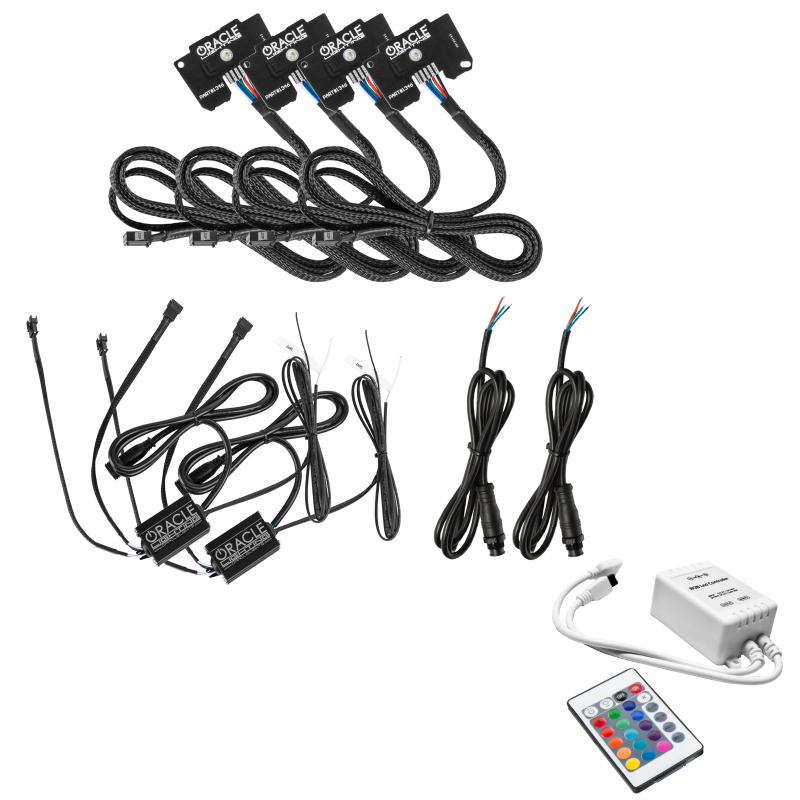 Oracle Jeep Wrangler JL/JT RGB+W Headlight DRL  Kit - ColorSHIFT w/ Simple Controller SEE WARRANTY - 1346-504