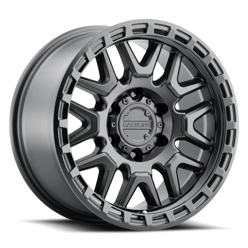 Raceline 953B Krank 17x8.5in / 6x139.7 BP / 18mm Offset / 106.1mm Bore - Satin Black Wheel - 953B-78560+18