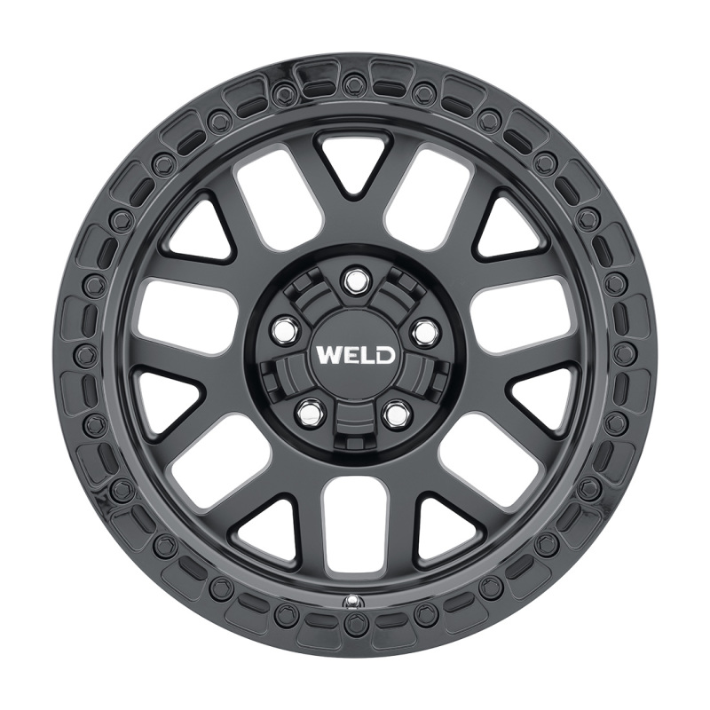 Weld Off-Road W104 17X10 Cinch 6X135 6X139.7 ET-25 BS4.50 Satin Black / Gloss Black 106.1 - W10470098450