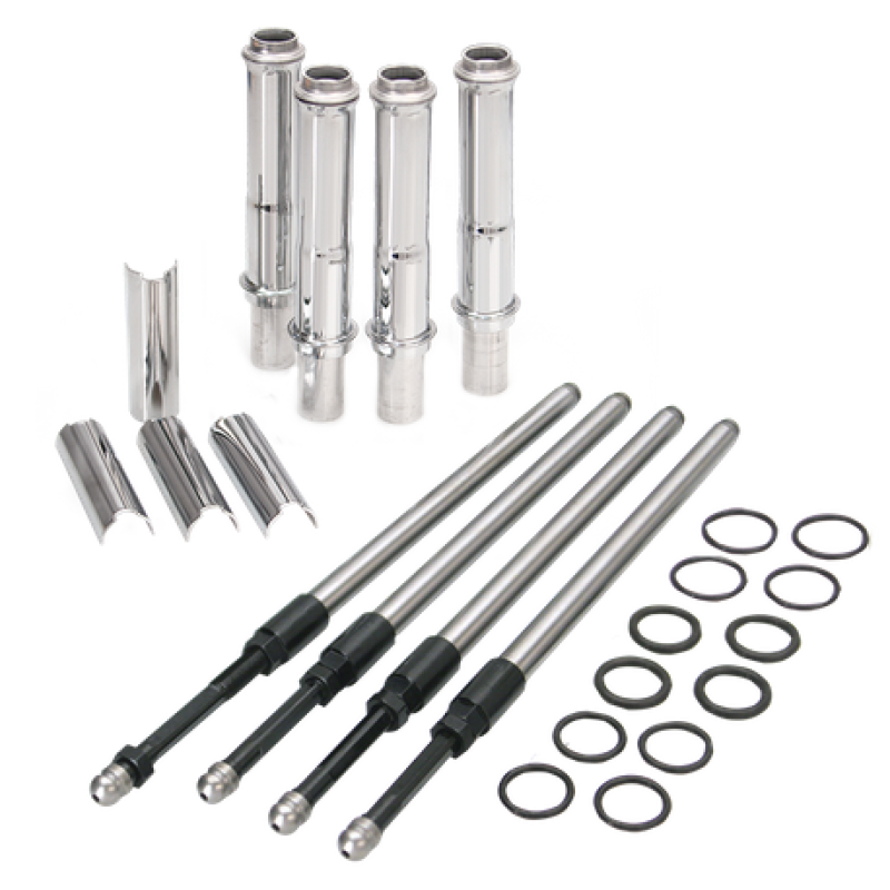 S&S Cycle 1999+ BT Stock Engine Height w/ 4.937in Length Cylinders Adjustable Pushrod Set - 106-6051