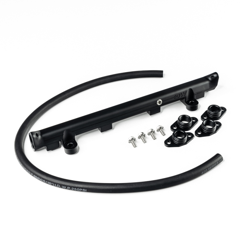 DeatschWerks 7-502 Fuel Rails Billet Aluminum Black For 2003-2006 Lancer 2.0L