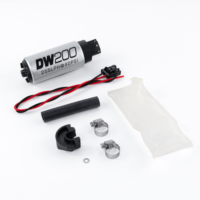 DeatschWerks 9-201-1024 DW200 In-Tank Fuel Pump w/ 9-1024 Install Kit For 240SX