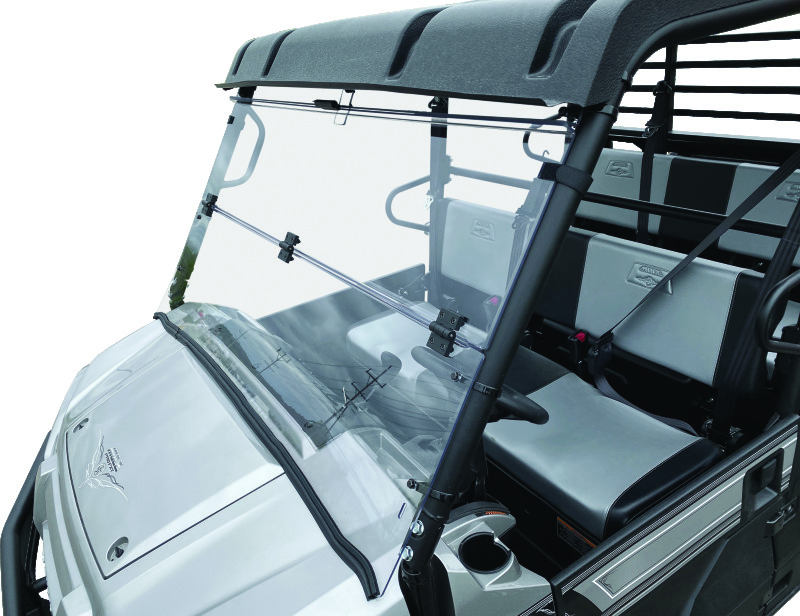 QuadBoss 16-22 Kawasaki KAF820 Mule Pro-DX Windbreak Folding Windshield - 375787