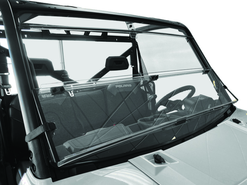 QuadBoss 15-19 Polaris Ranger 1000 Diesel Windbreak Folding Windshield - 375780