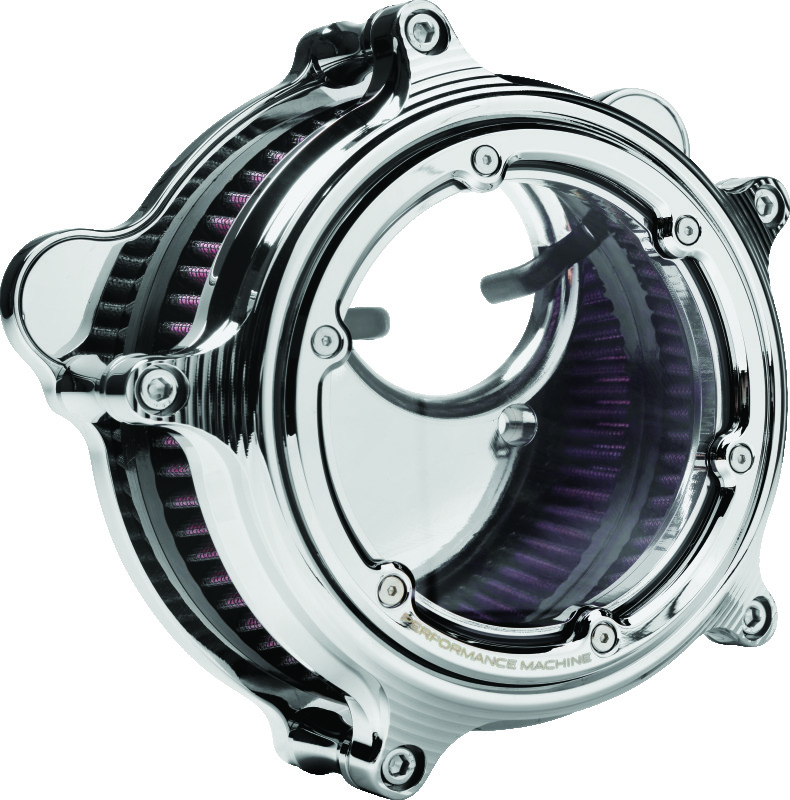 Performance Machine  Vision Air Cleaner W/Bezel - Chrome - 0206-2156-CH
