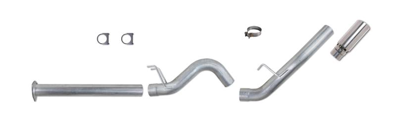 Diamond Eye K4376A 4" D.P.F. Back Exhaust; Single; Alum; For 11-14 Ford