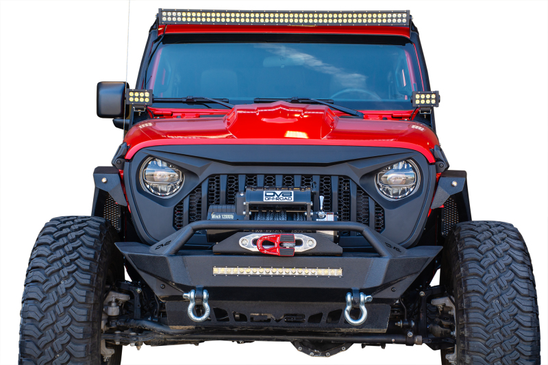 DV8 Offroad GRJL-01 2018-22 Grille Black For Jeep Wrangler Gladiator 2020-22 NEW